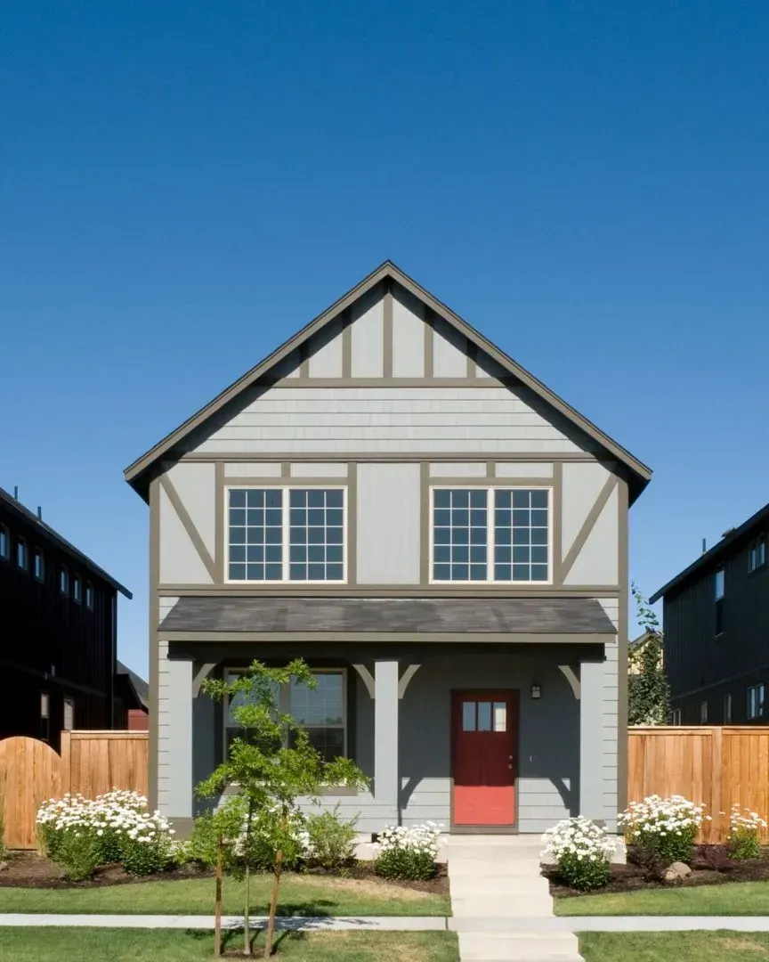 Modern two-story home with sleek design and updated exterior, representing full-service home remodeling in Allen, TX.