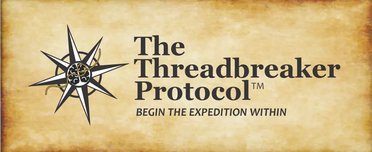 Compass symbol over ancient background representing the Threadbreaker Protocol™