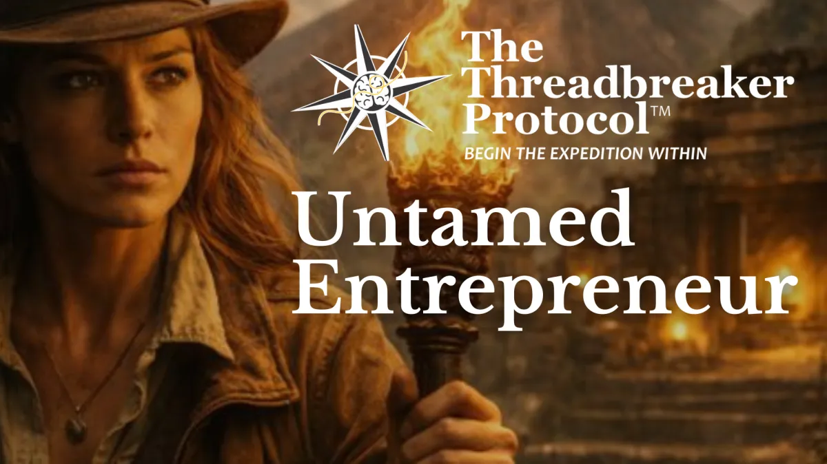 female explorer standing at jungle ruins representing independent exploration