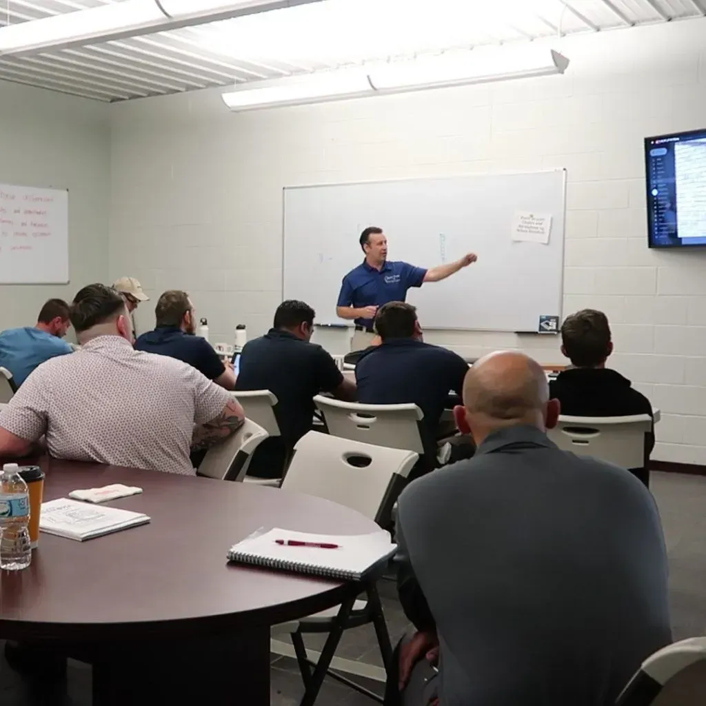 Every Wednesday, the entire staff gathers for a training session. Learning never stops if you are a Chimney Works employee.