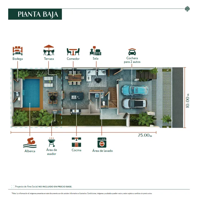 a room with a table and chairs