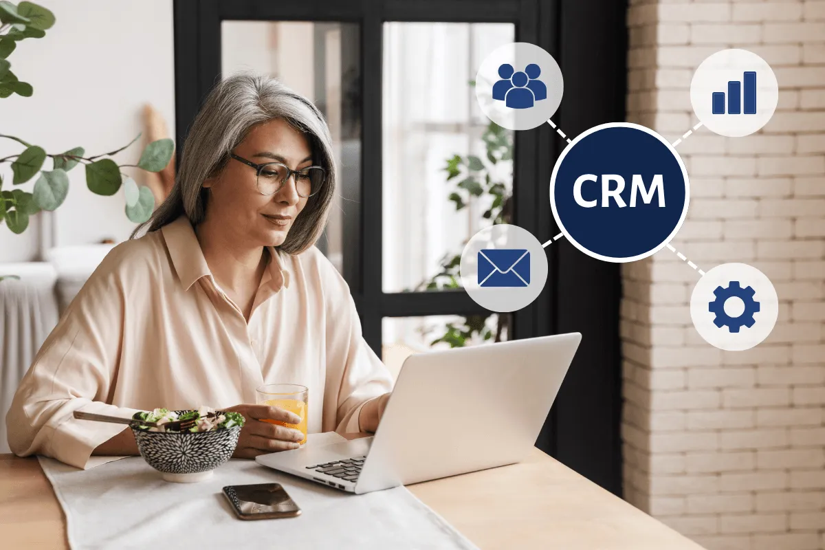 Small business owner deciding whether to use a CRM system