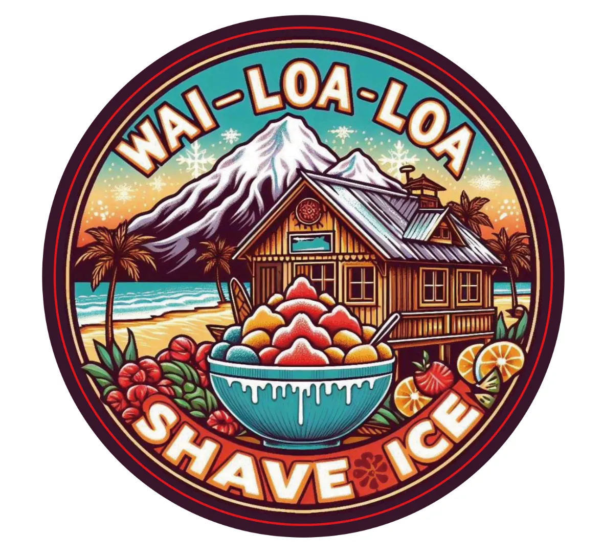 Wailoaloa Shave Ice Logo