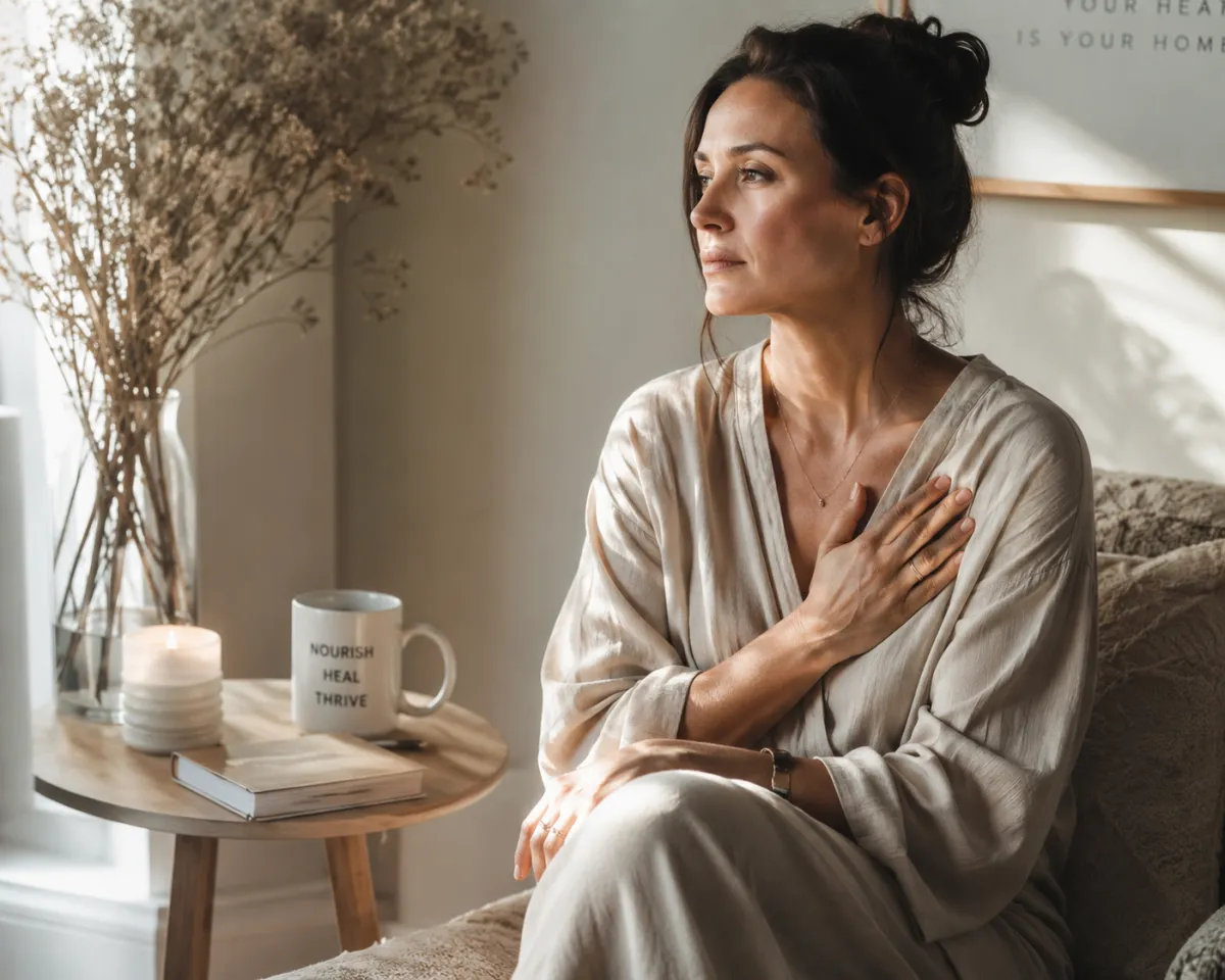 Woman experiencing symptoms of high-functioning trauma and emotional burnout