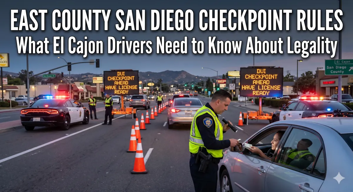DUI Checkpoint Rules California