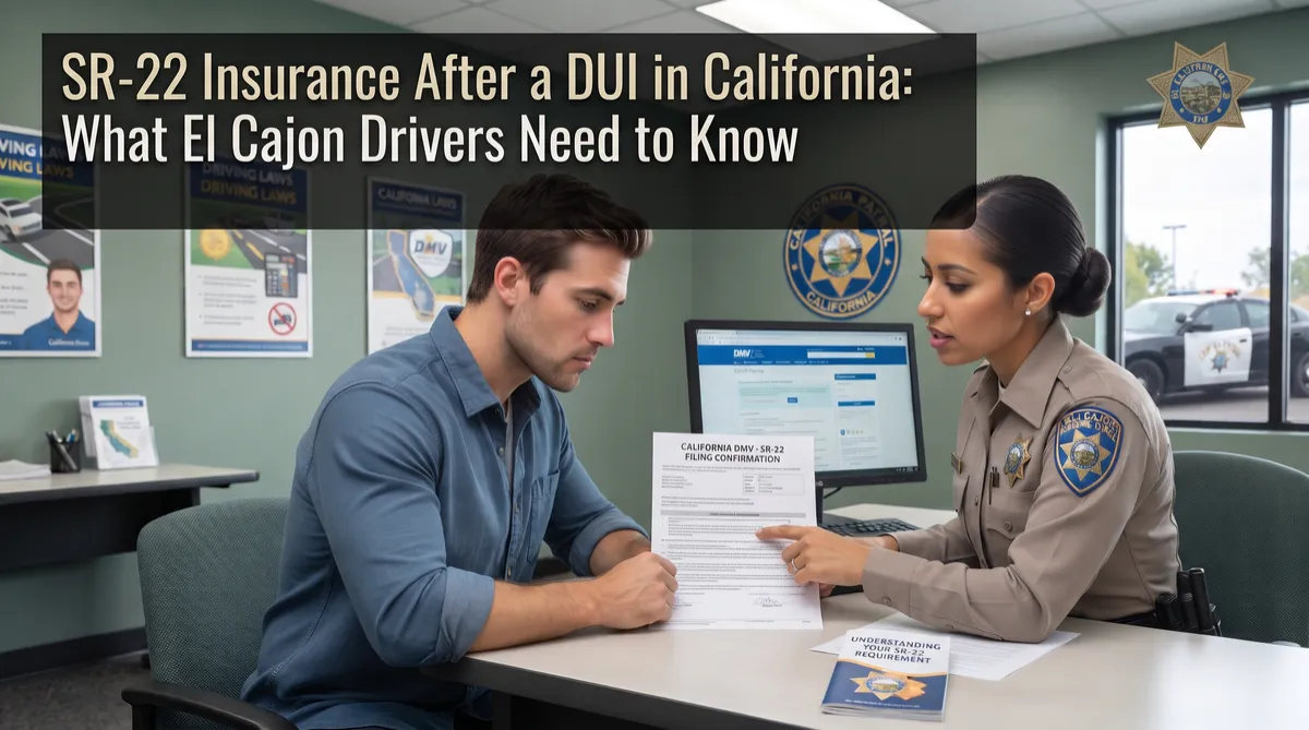 SR-22 Insurance After a DUI in California: What El Cajon Drivers Need to Know