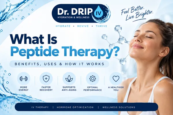 Peptide therapy benefits and uses at Dr. Drip IV Hydration & Wellness