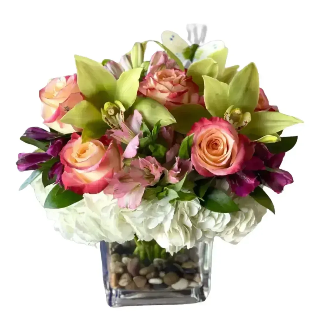 Lindsay - Roses, Cymbideums, Hydrangeas, Mixed