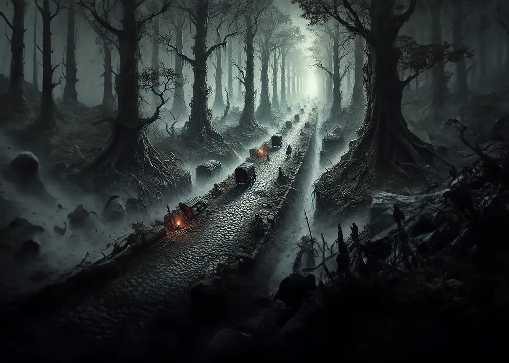 Trade Route Central of the Blackwood Forest
