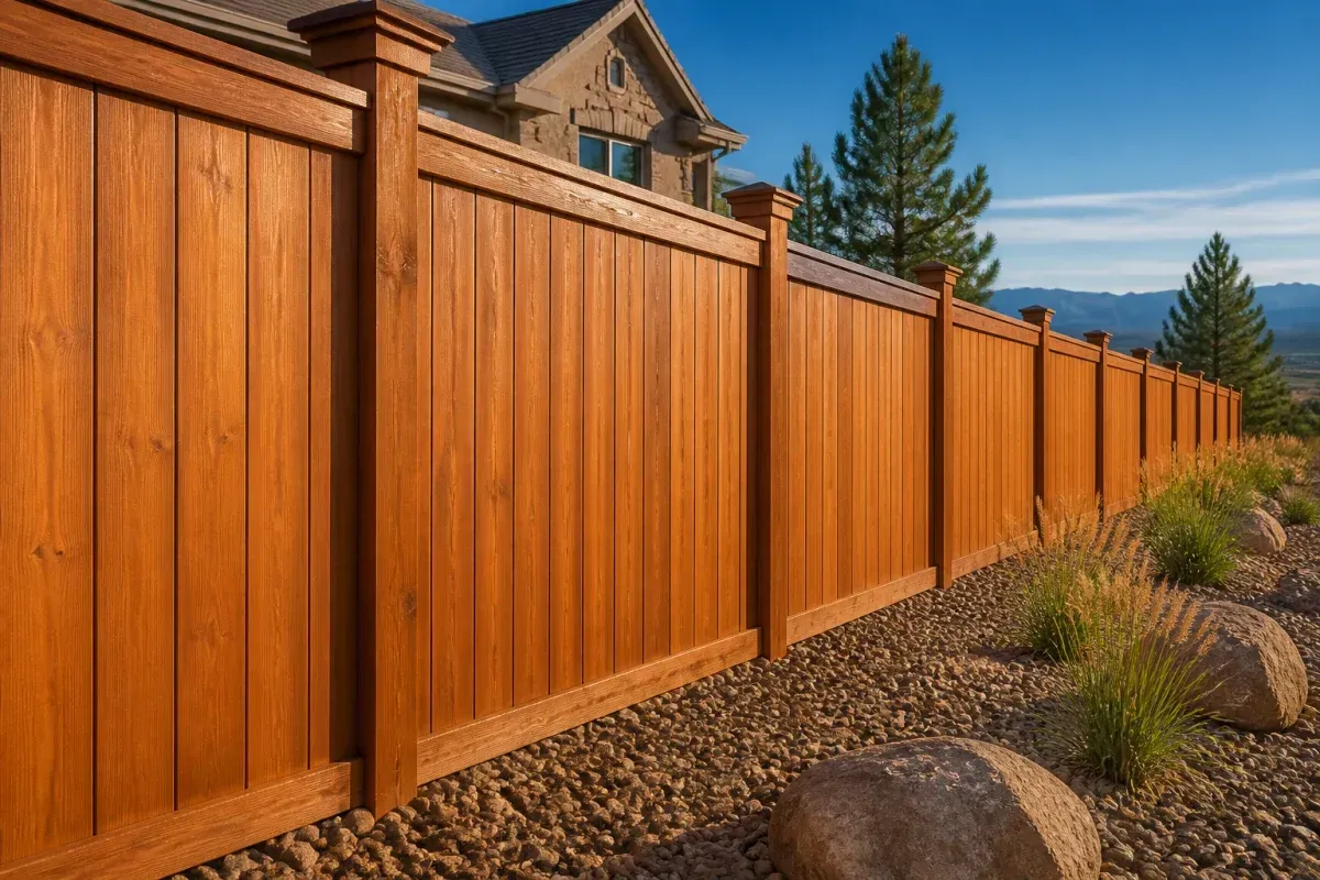 Parker Fence Staining