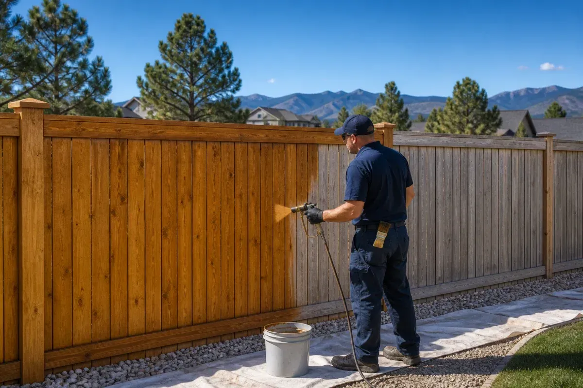 Denver Fence Staining