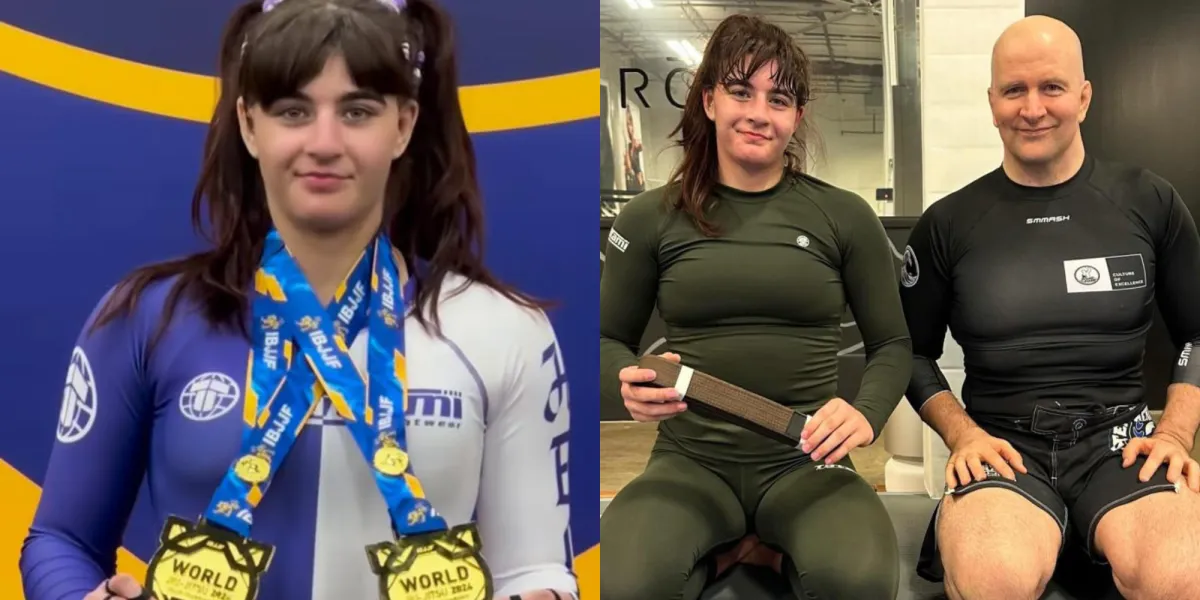 bjj black belt teaching a technique