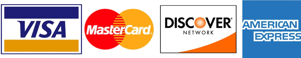accepted credit cards banner