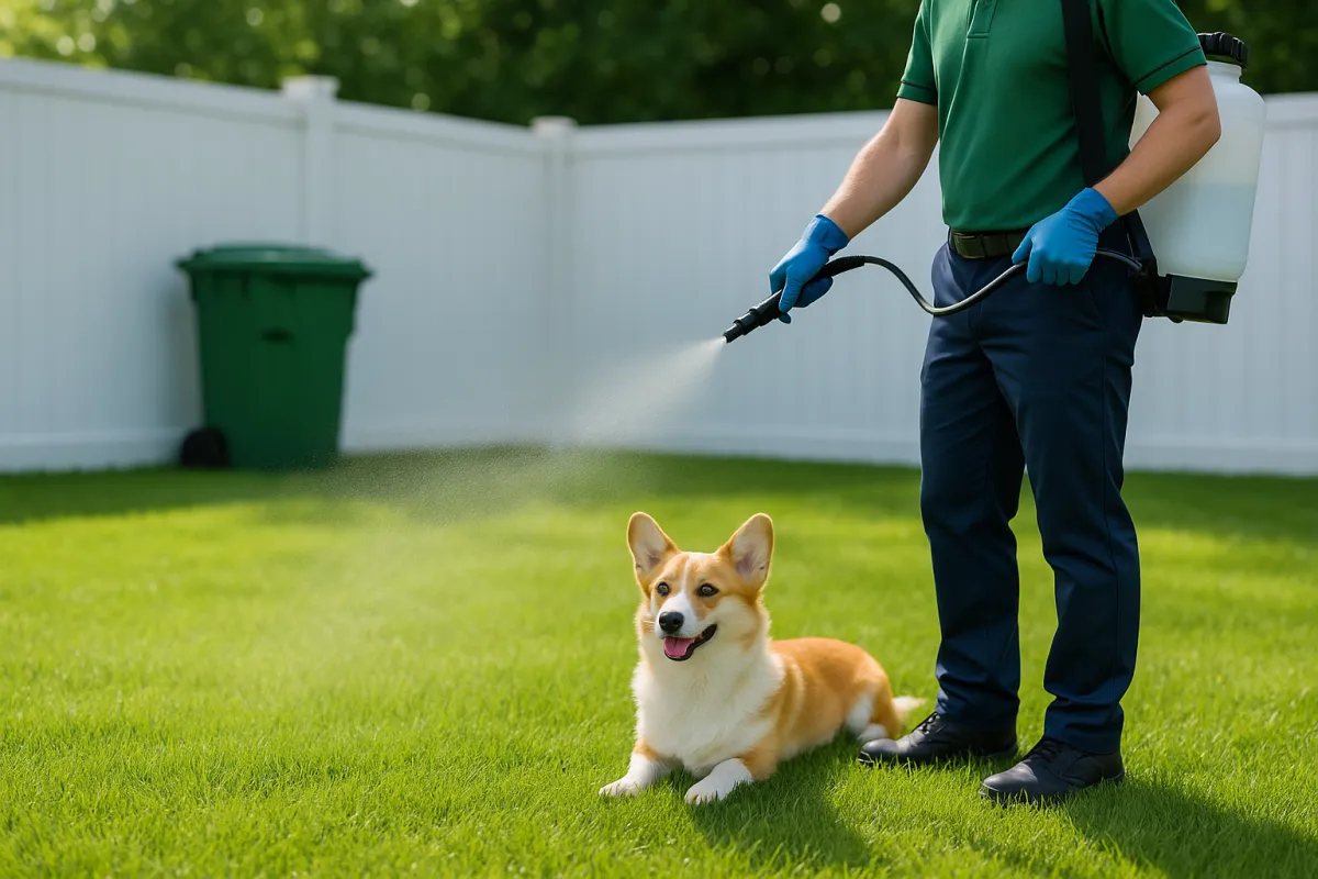 a desk with a laptop sitting on top of it