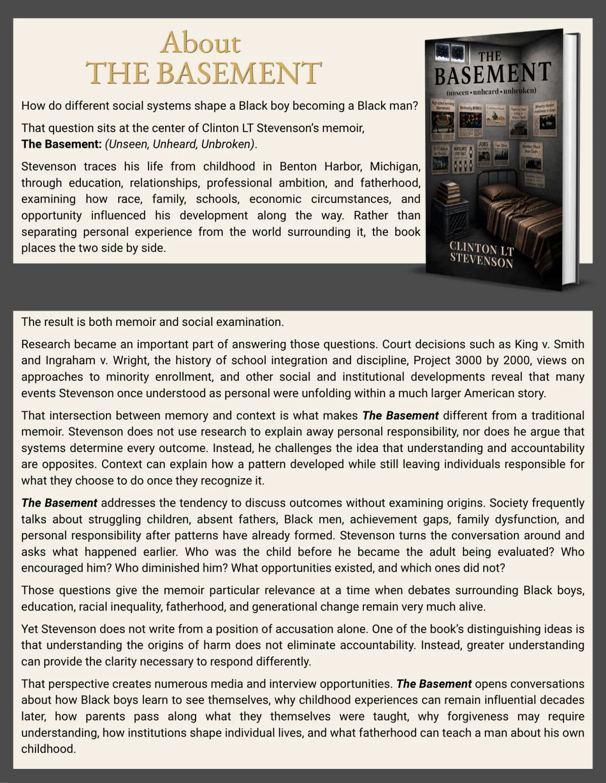 The Basement by Clinton LT Stevenson