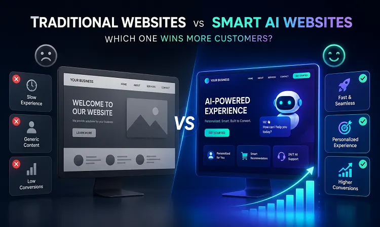Traditional Websites vs Smart AI Websites: Which One Wins More Customers?