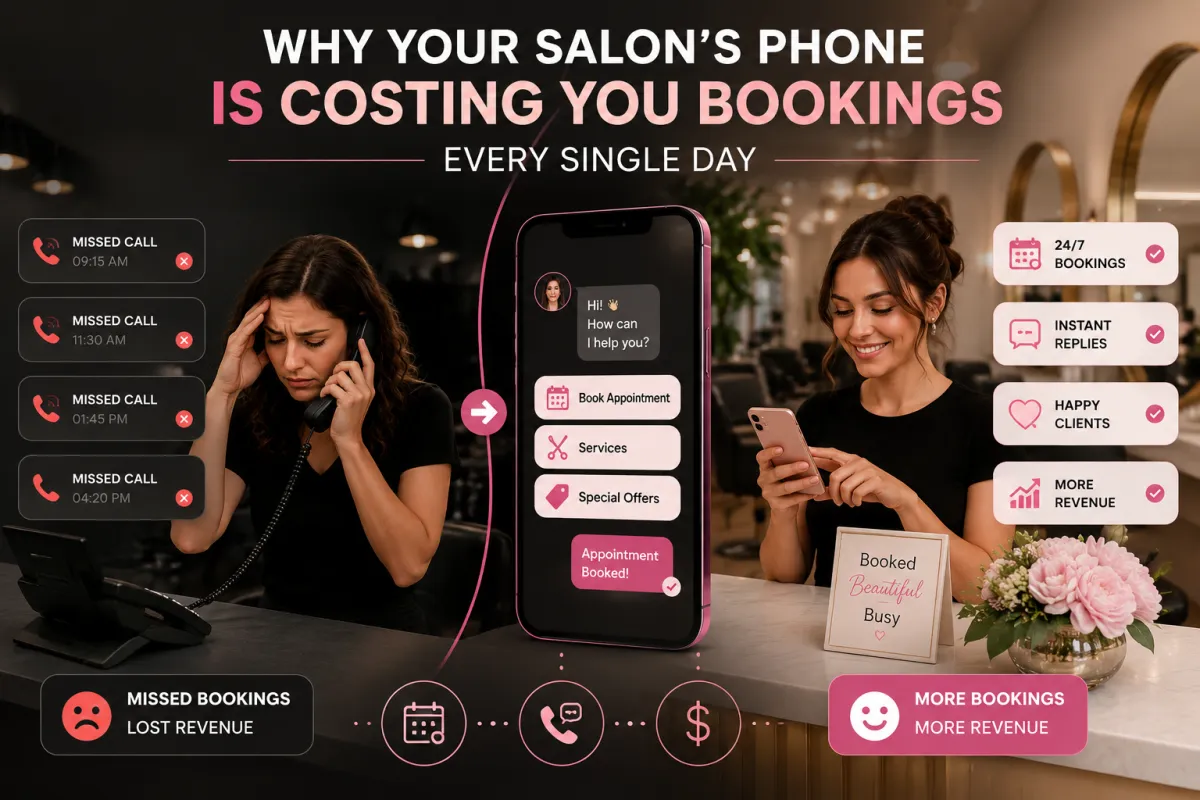 Why Your Salon's Phone Is Costing You Bookings Every Single Day