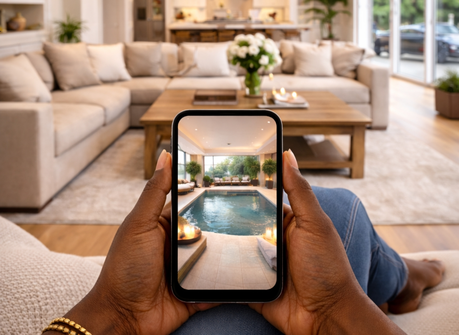 Preview of an interactive 360 walkthrough on desktop and mobile