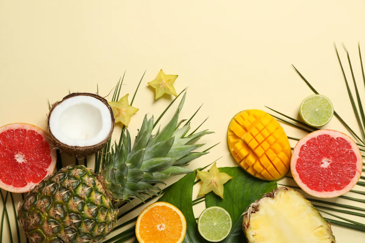 sliced green fruit on white surface
