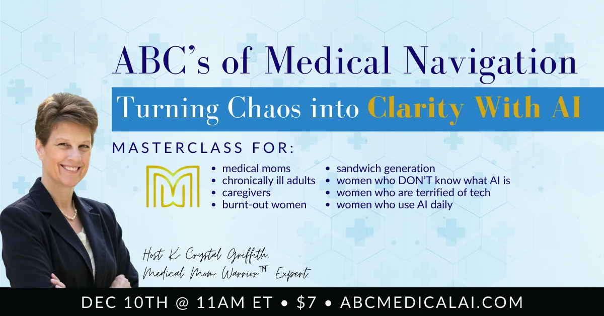 Banner showing the host, woman in a navy blazer with arms folder, the people the masterclass is for are listed out, with the date time, cost and website