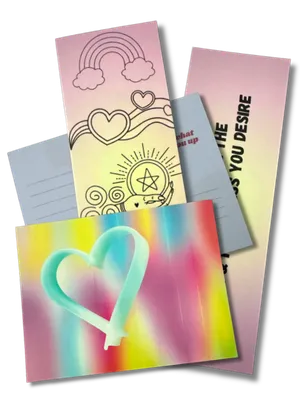 Star Club Bard Art Postcard and Bookmark Example In Monthly Mailer