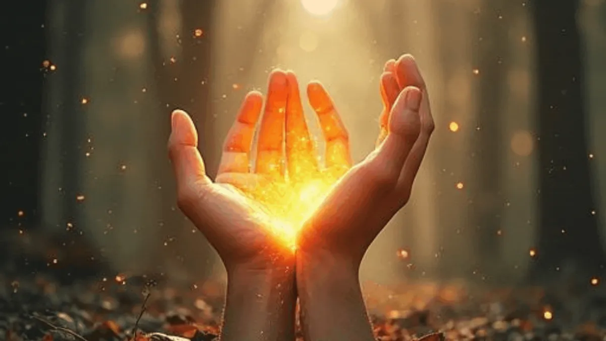 Delicate white blossoms on a blurred background.