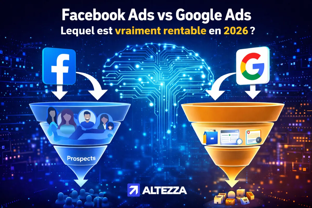 Facebook Ads vs Google Ads : lequel est vraiment rentable en 2026 ?