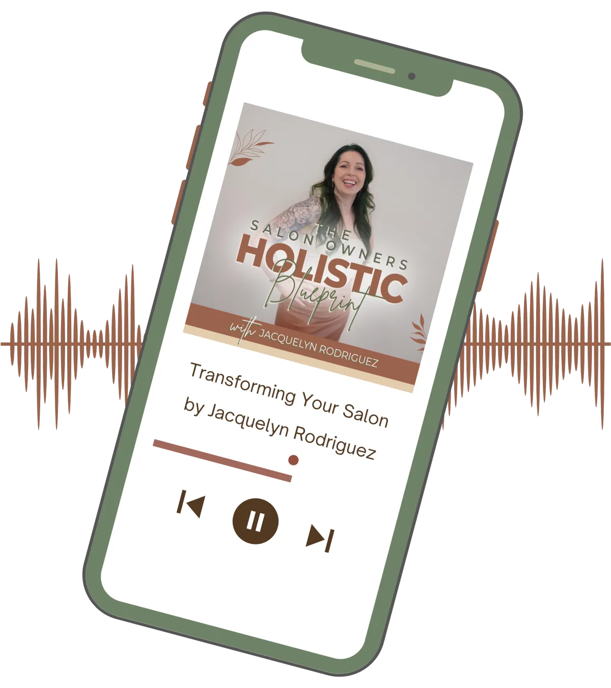 phone image for the salon owners holistic blueprint podcast