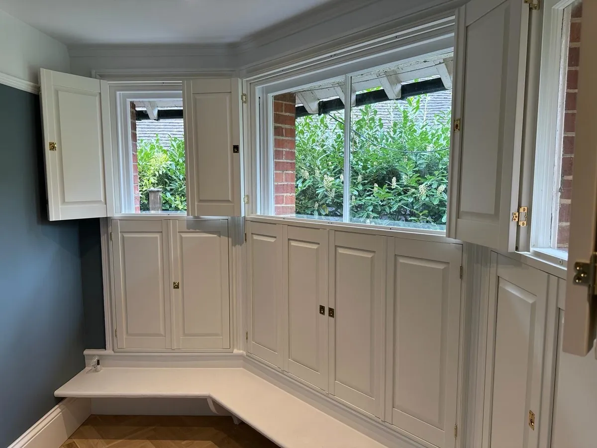 Solid shutters fitted in a Sussex home