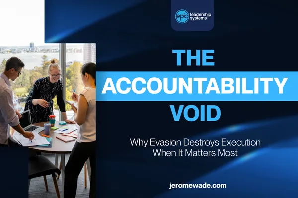 The Accountability Void: Why Evasion Destroys Execution When It Matters Most