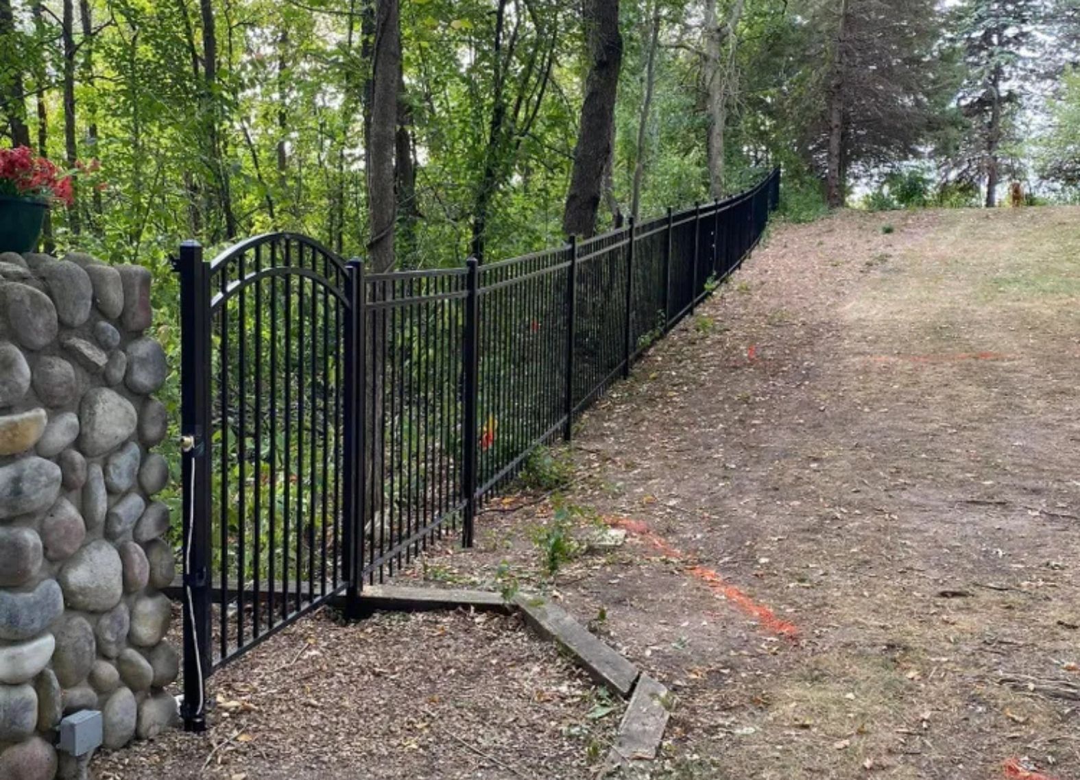 Owatonna Ornamental Iron Fence Installation