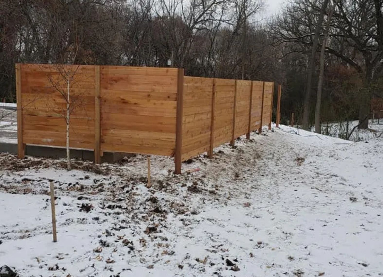 Owatonna Wood Fence Installation