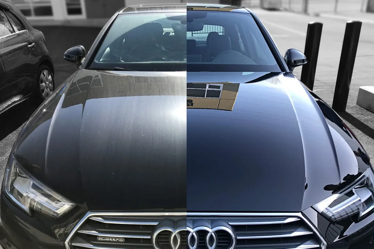 blue coupe toy on brown surface