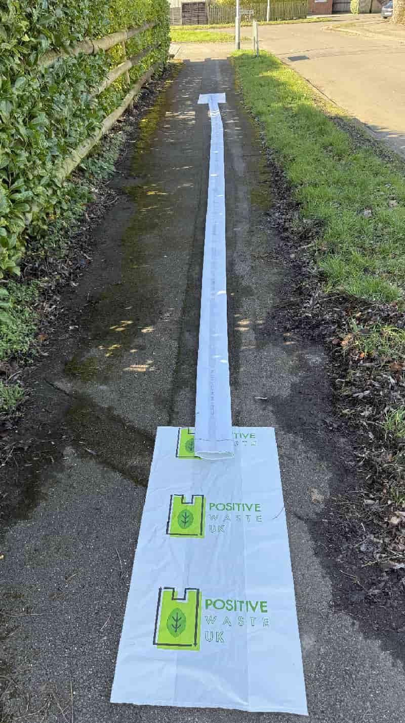 CIPP liner laid out on floor before resin impregnation for 1st Call Drainage repair in Bournemouth.