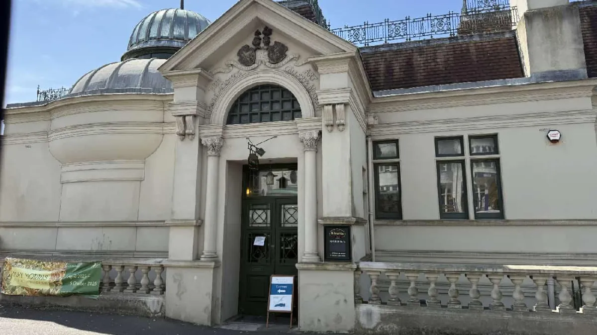 Front facade of the Russell-Cotes Art Gallery showing the historic Victorian building architecture.