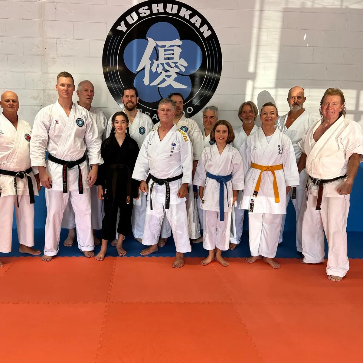 Sam and his fellow instructors and students