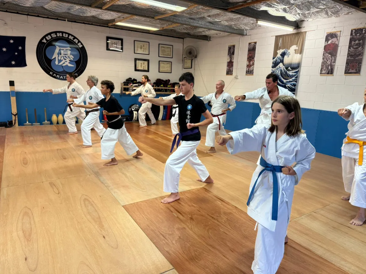 Yushukan Karate students