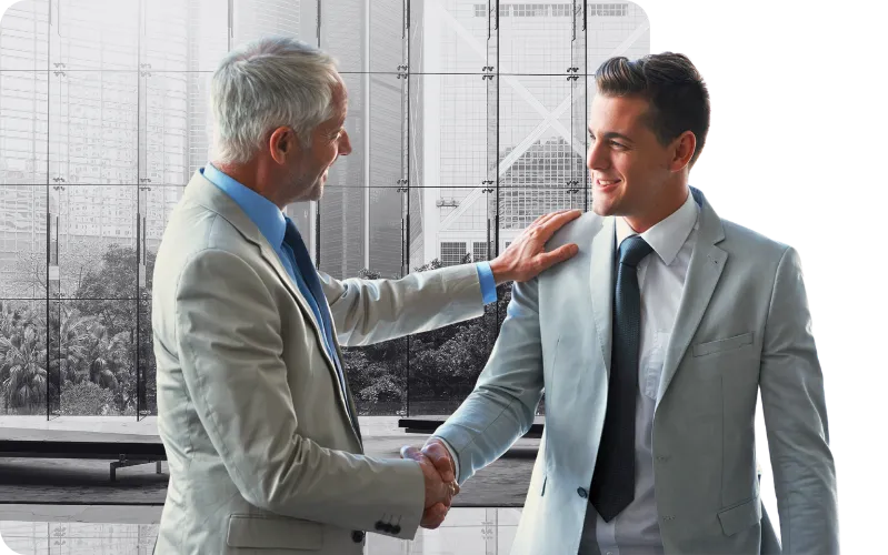 Commercial real estate investors meeting with RSTM Properties advisors to discuss acquisition and portfolio growth strategies.