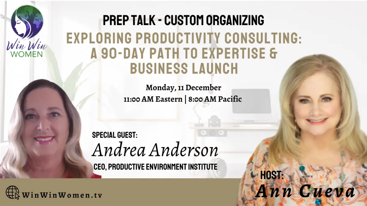 Organizing & Productivity as a Career Andrea Anderson