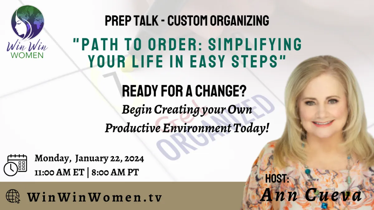 Path to Order: Simplifying Your Life in Easy Steps Ann Cueva