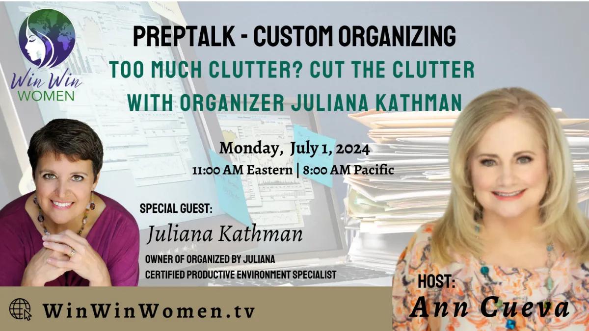 Too Much Clutter? Cut the Clutter  with Organizer Juliana Kathman 