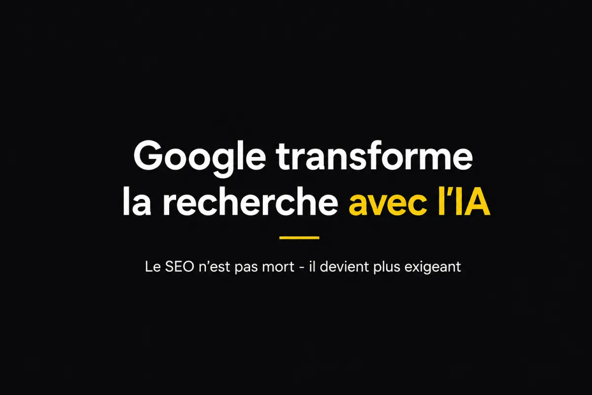 Image de couverture sur l’impact de l’IA Google Search sur le SEO des PME