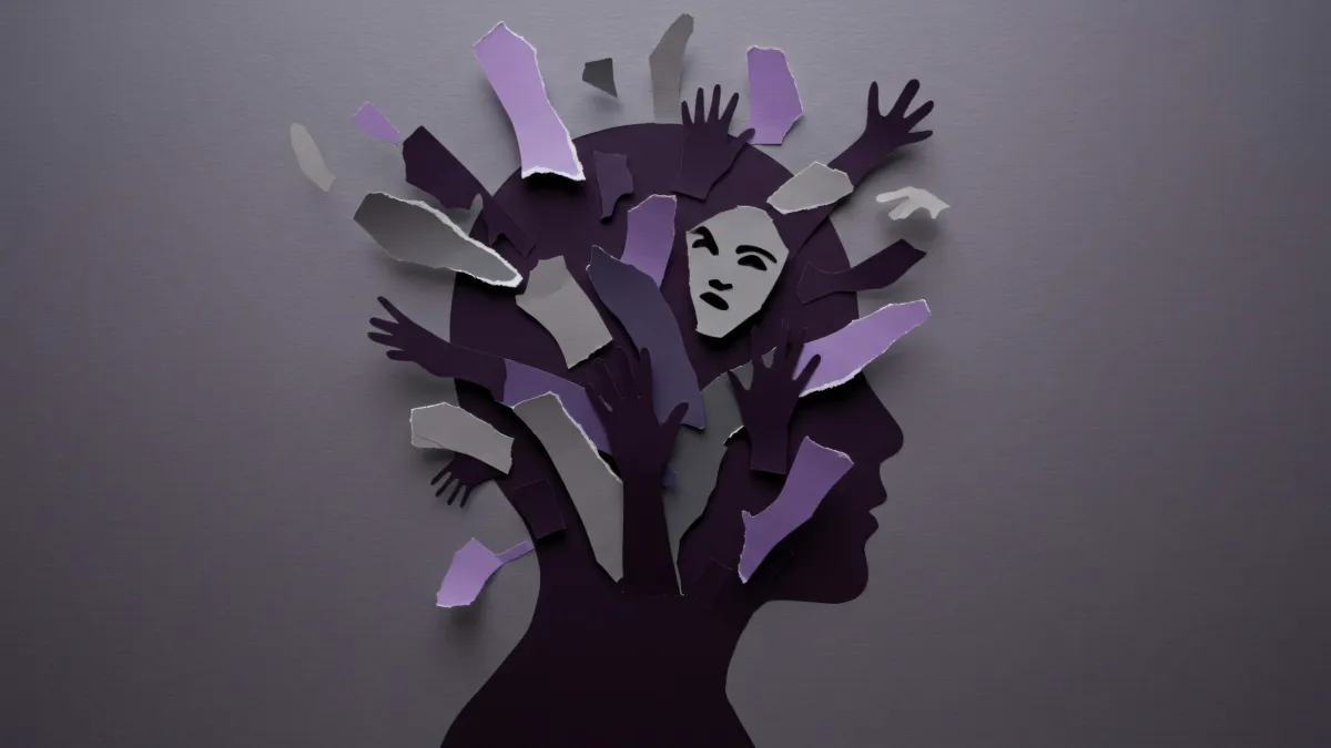 Abstract visual representing emotional chaos and nervous system dysregulation caused by stored trauma.