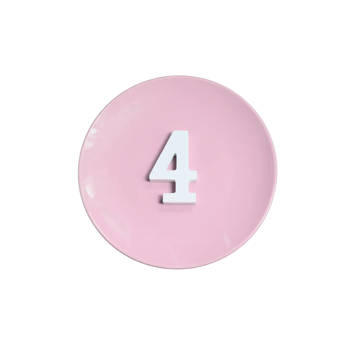 number 4 pictured on a plate