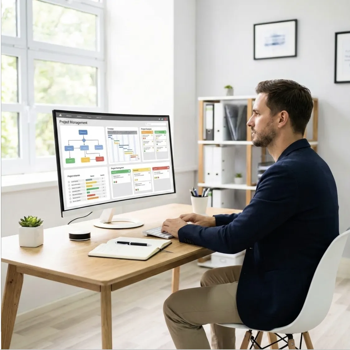 A calm confident home service consultant using the TradesCoach OS
