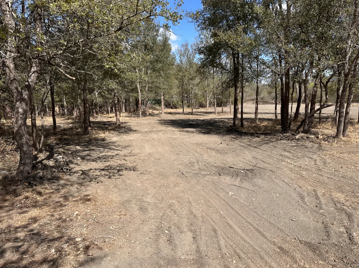 Clear and managed land after land clearing service completion in central texas