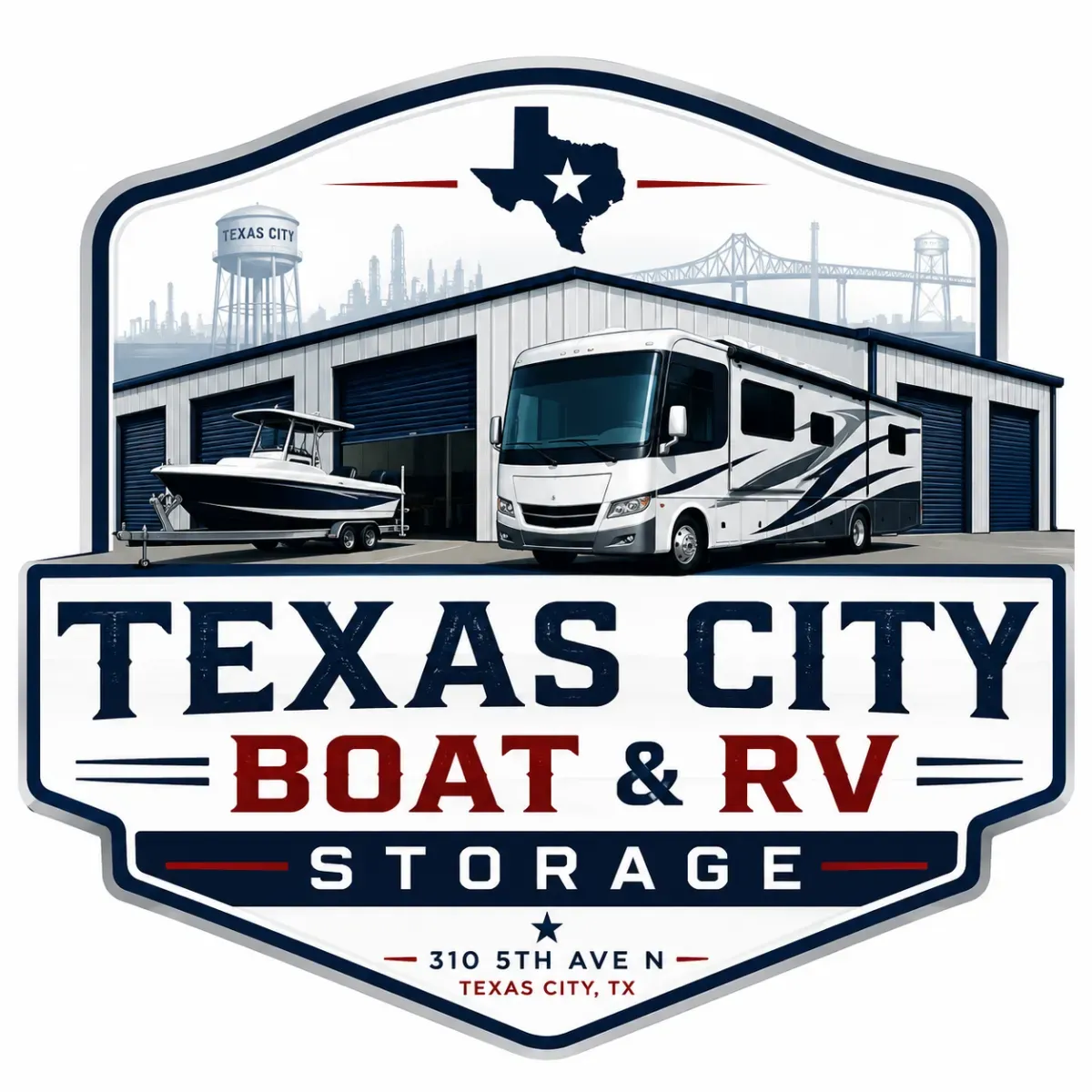Texas City Boat & RV Storage Logo