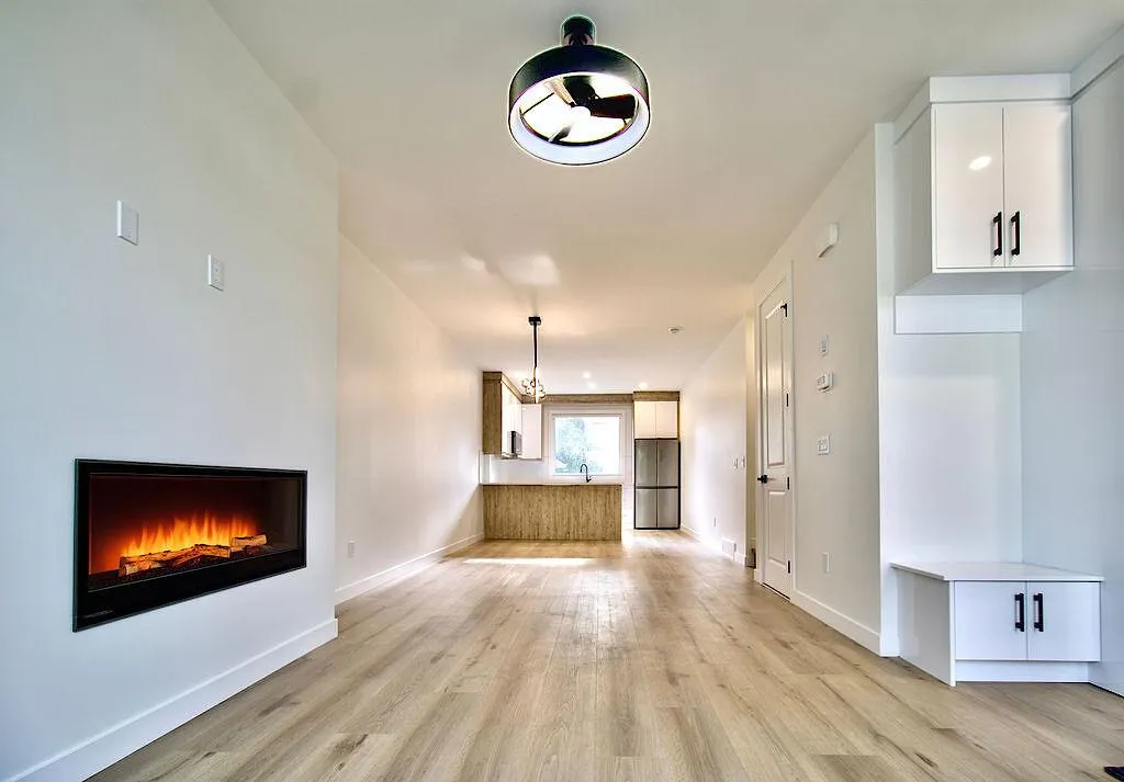 a dining room table in front of a window