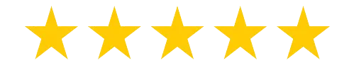 Five yellow stars representing high ratings and positive testimonials for Maltese Dog Care services.