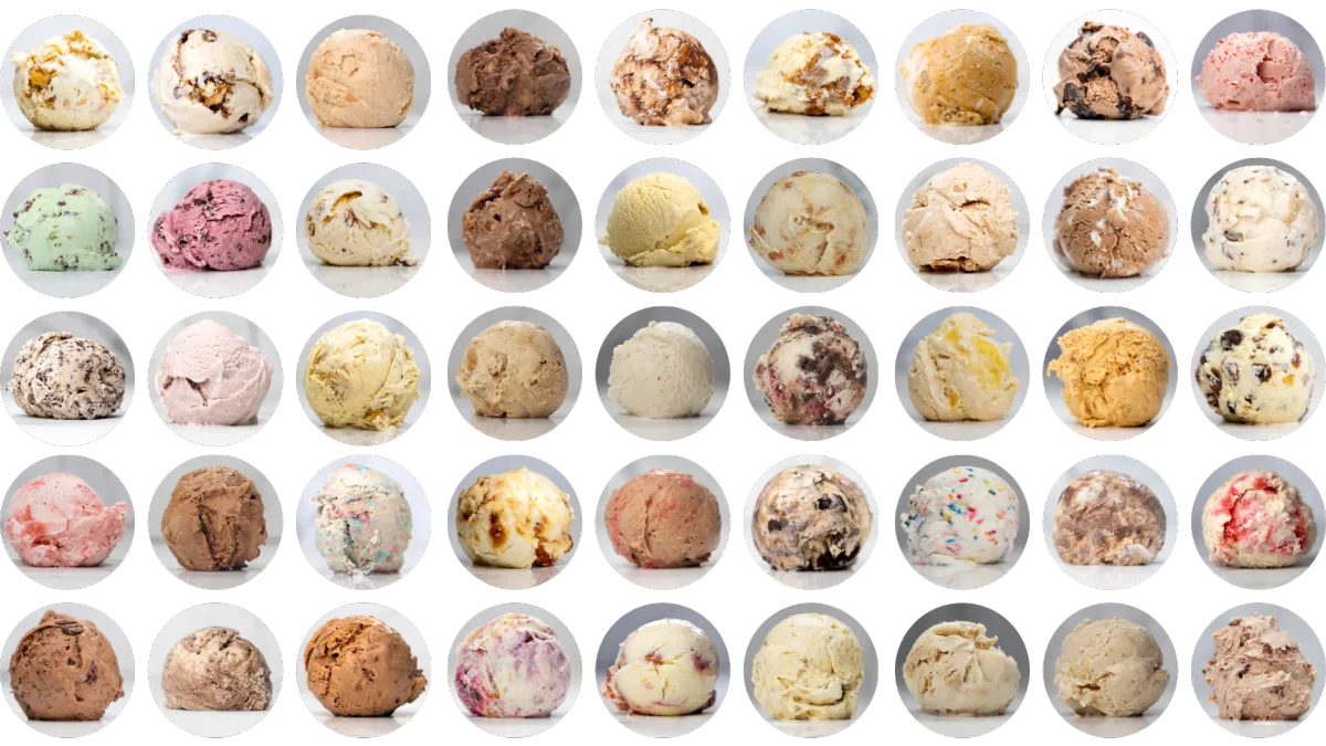 ice cream flavors